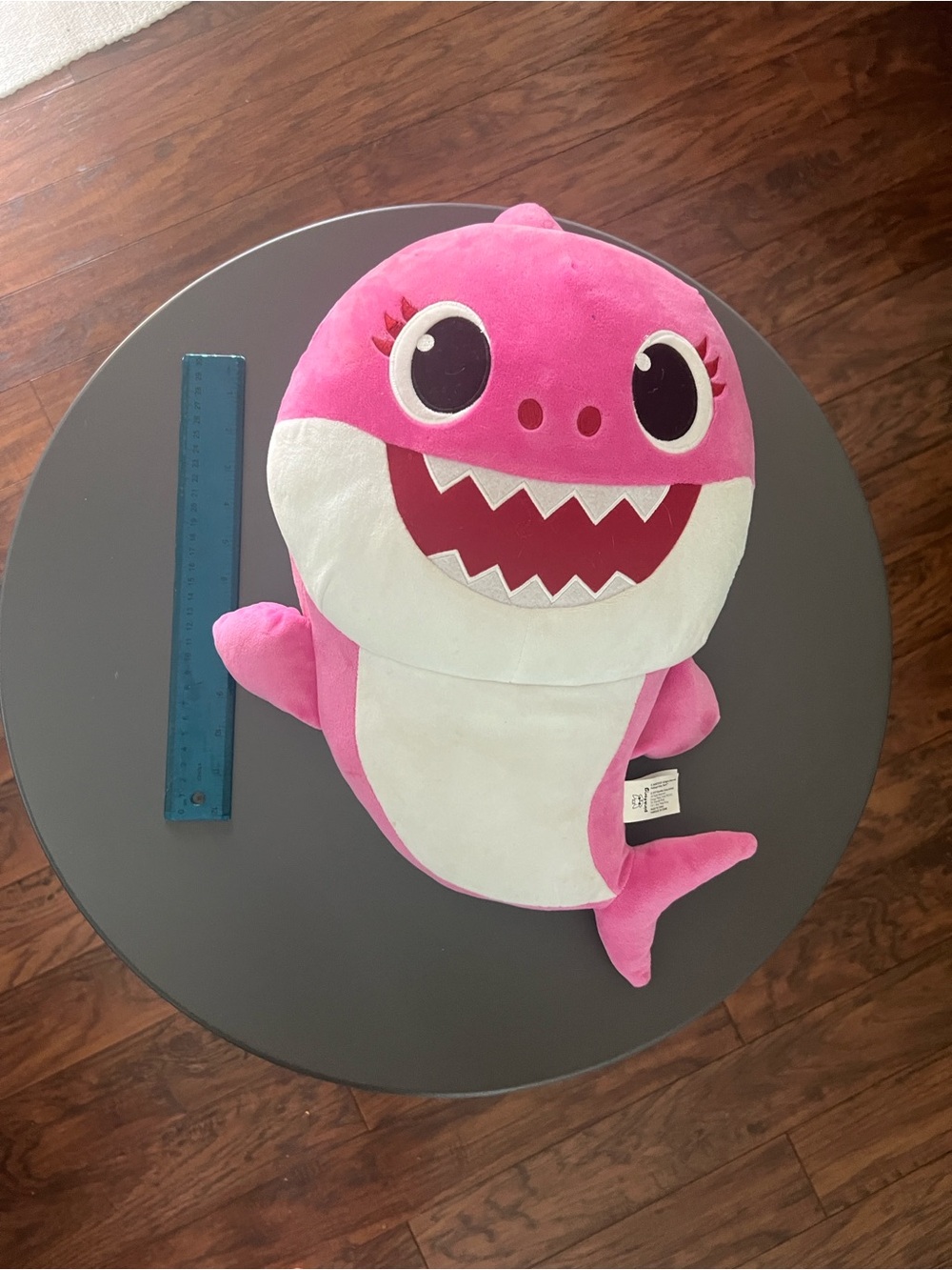 Pink Mommy Shark Plush Toy - Soft White Belly singing Baby shark